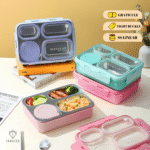 950ml 4 Compartments with Storage Box Leak-Proof Stainless Steel Lunch Box 4 Containers Lunch Box - Image 13