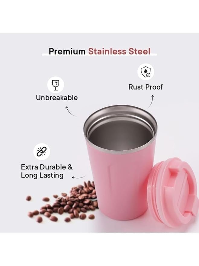 51ZVNqxpjpL._SY879_-1.jpg Insulated Cup, Pure Color Compact Portable Insulated Coffee Mug for Office (510ml) - Image 4