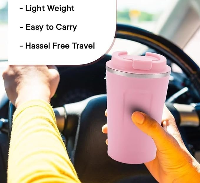 61Pz5us-u7L._SX679_-1.jpg Insulated Cup, Pure Color Compact Portable Insulated Coffee Mug for Office (510ml) - Image 5