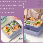 3 compartment Leak proof Steel Lunch Box -620ml - Image 6