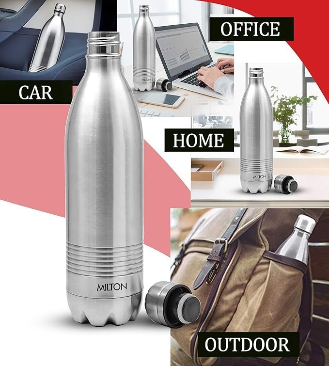 811xEZWAE-L._AC_SX679_-1.jpg MILTON 1 Liter Insulated Water bottles, 188 Stainless Steel Double-Walled Vacuum Flask, Hot & Cold for 24 Hours - Perfect for Gym, Travel, Tea & Coffee - Image 6
