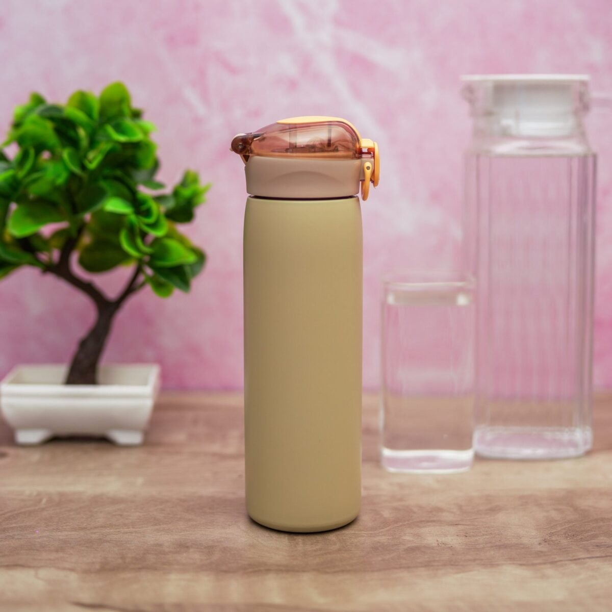 Stainless Steel Vacuum Insulated Cup With Straw, Locking Lid And Bounce Cap - Image 1
