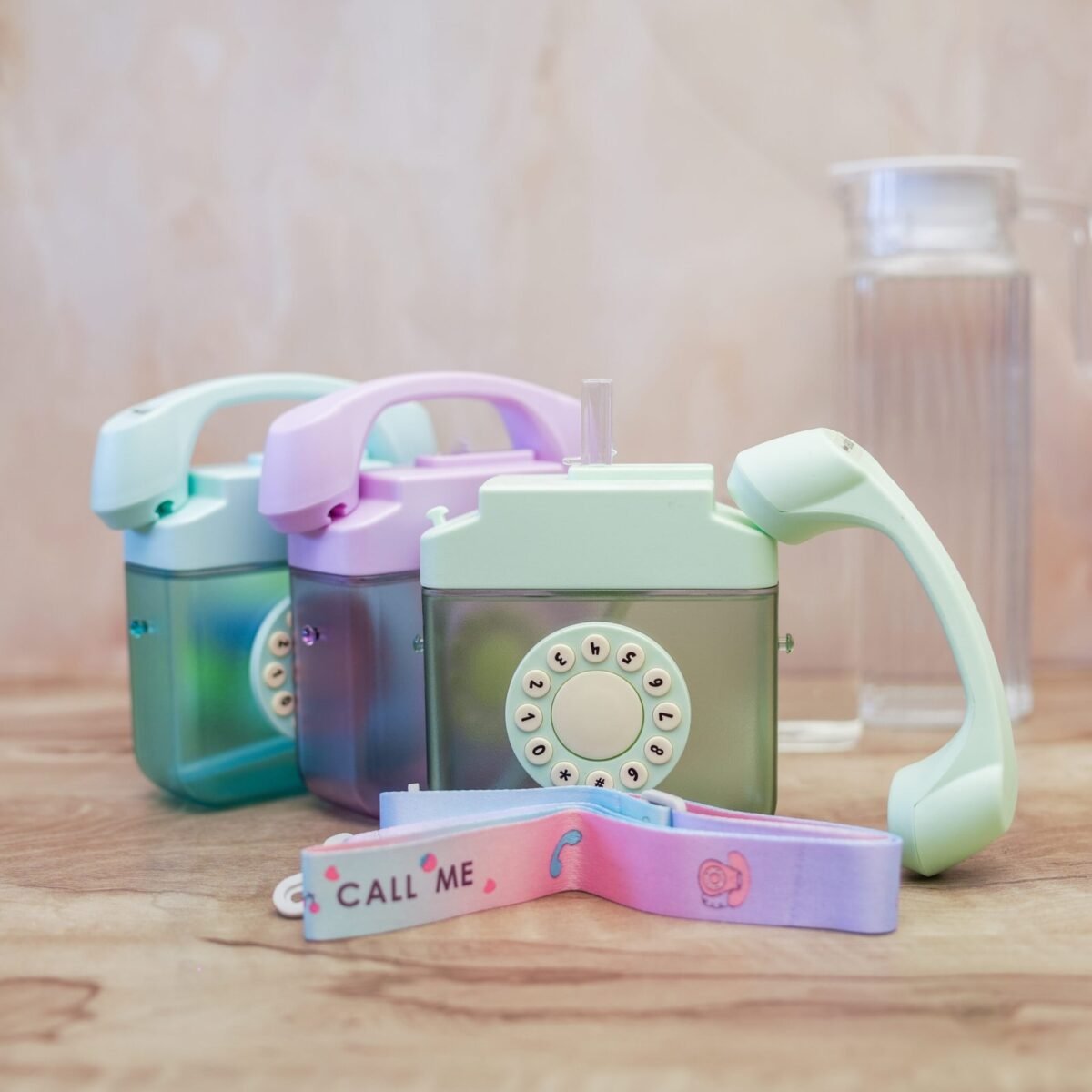 Telephone Shape Plastic Water Bottle(400ML ) - Image 1