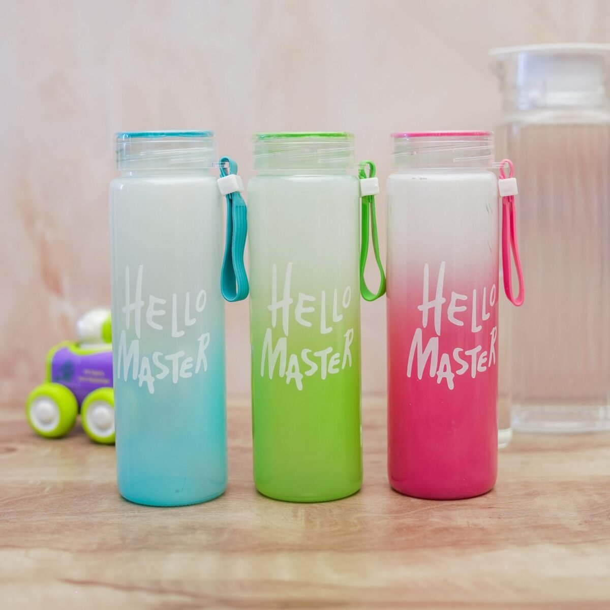 Hello Master Borosilicate Glass Water Bottle 450ML - Image 1