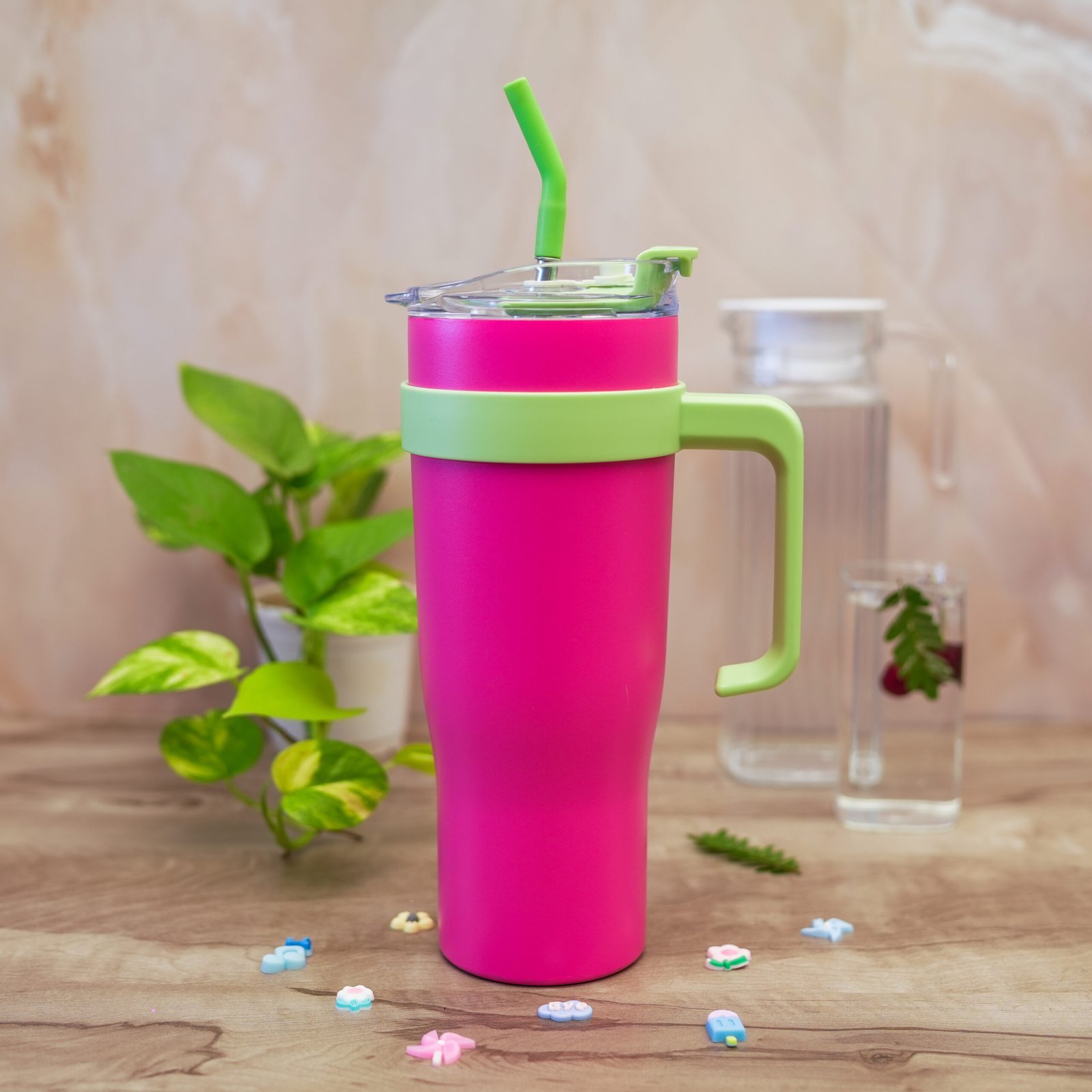 DSC08377-scaled-1.jpg MULBERRY PINK TUMBLER WITH STICKER - Image 1