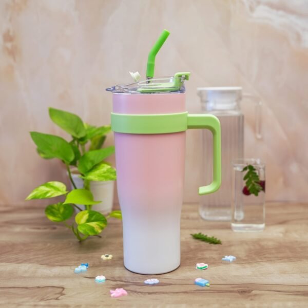 BABY PINK TUMBLER WITH STICKER