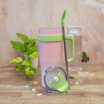 BABY PINK TUMBLER WITH STICKER - Image 2