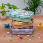 Bear Family Leak Proof Lunch box Stainless Steel Box with 1 Spoon & Chopstick 3 Containers Lunch Box (750 ml, Thermoware) - Image 6