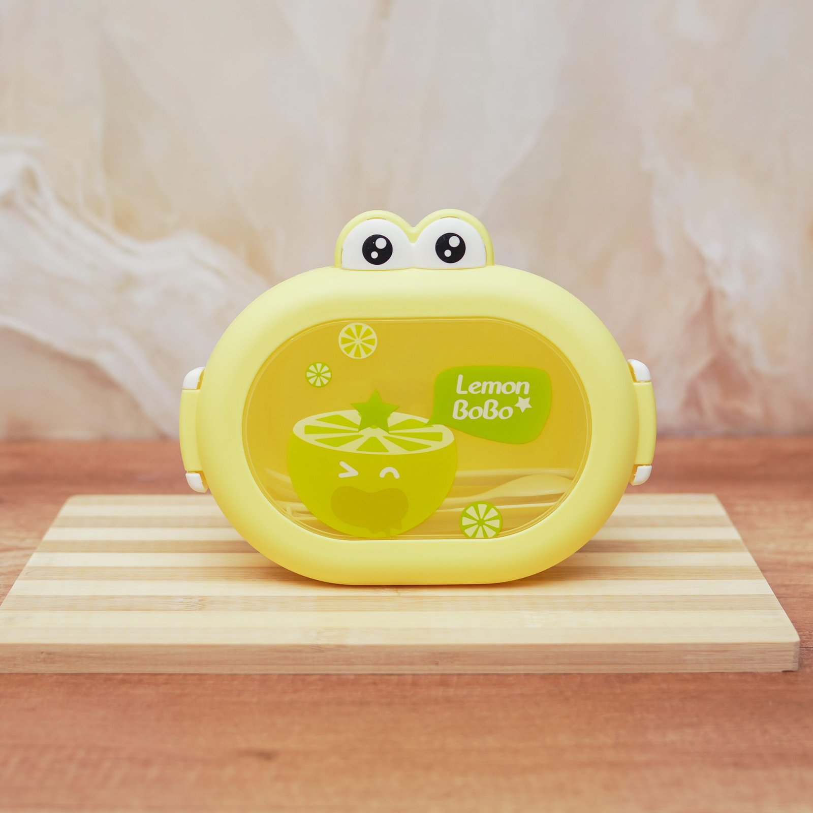 DSC09230 Cute Frog Shaped Kids Lunch Box With Dividers - Image 9