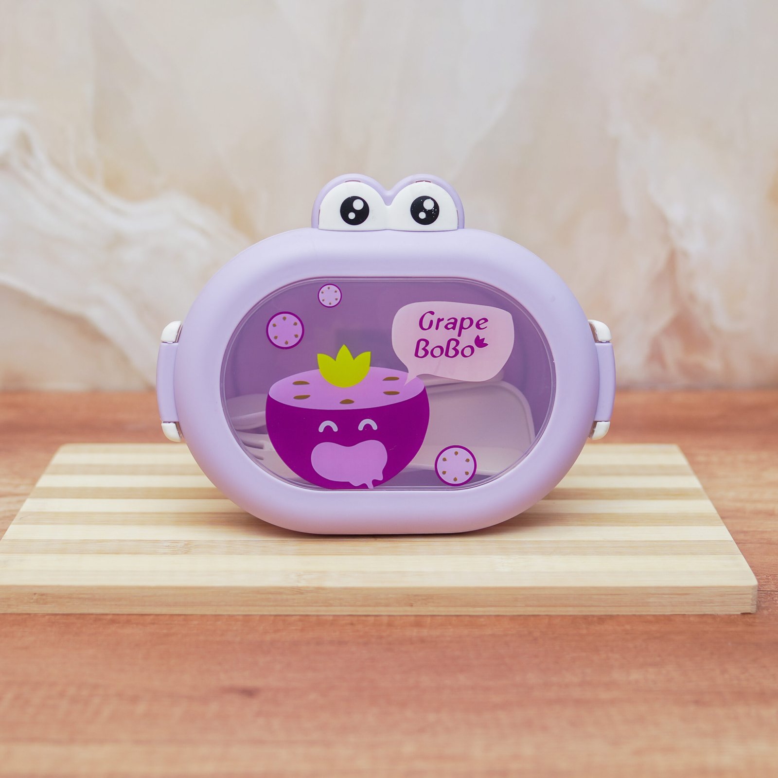 DSC09233 Cute Frog Shaped Kids Lunch Box With Dividers - Image 1