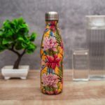 Floral Stainless Steel Water Bottle & Double Wall Stainless Steel Vacuum Insulated Water Bottle for Hot and Cold Beverages - Image 2
