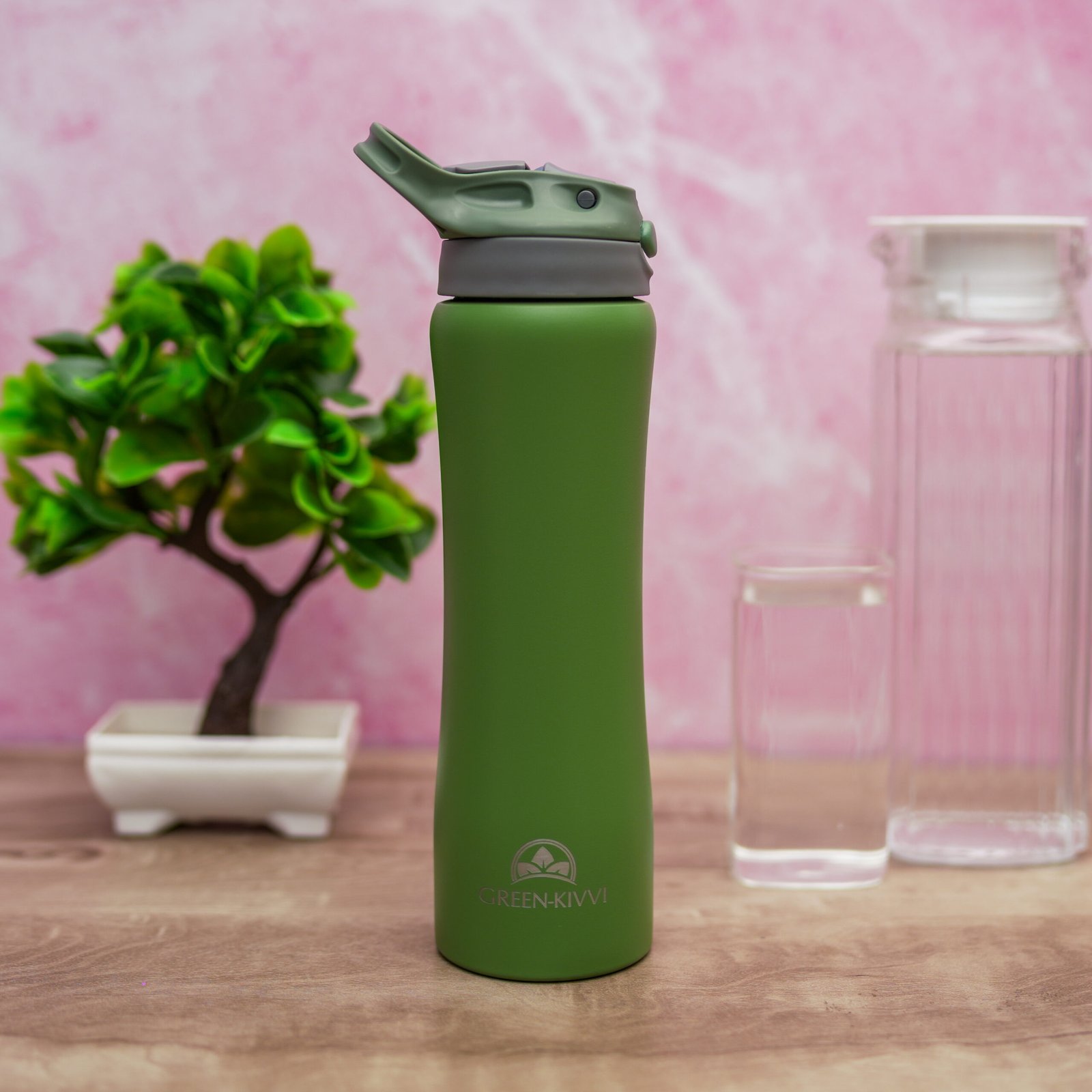 DSC08244 Summit Triple Insulated Stainless Steel Water Bottle with Flip Straw, - Image 2