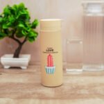 Plant Glass Water Bottle with Protective Cover | Glass Water Bottle for Fridge, Home, Office, Gym, Travel | BPA Free Water Bottle Glass | Cool Bottle - Image 3