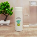 Plant Glass Water Bottle with Protective Cover | Glass Water Bottle for Fridge, Home, Office, Gym, Travel | BPA Free Water Bottle Glass | Cool Bottle - Image 2