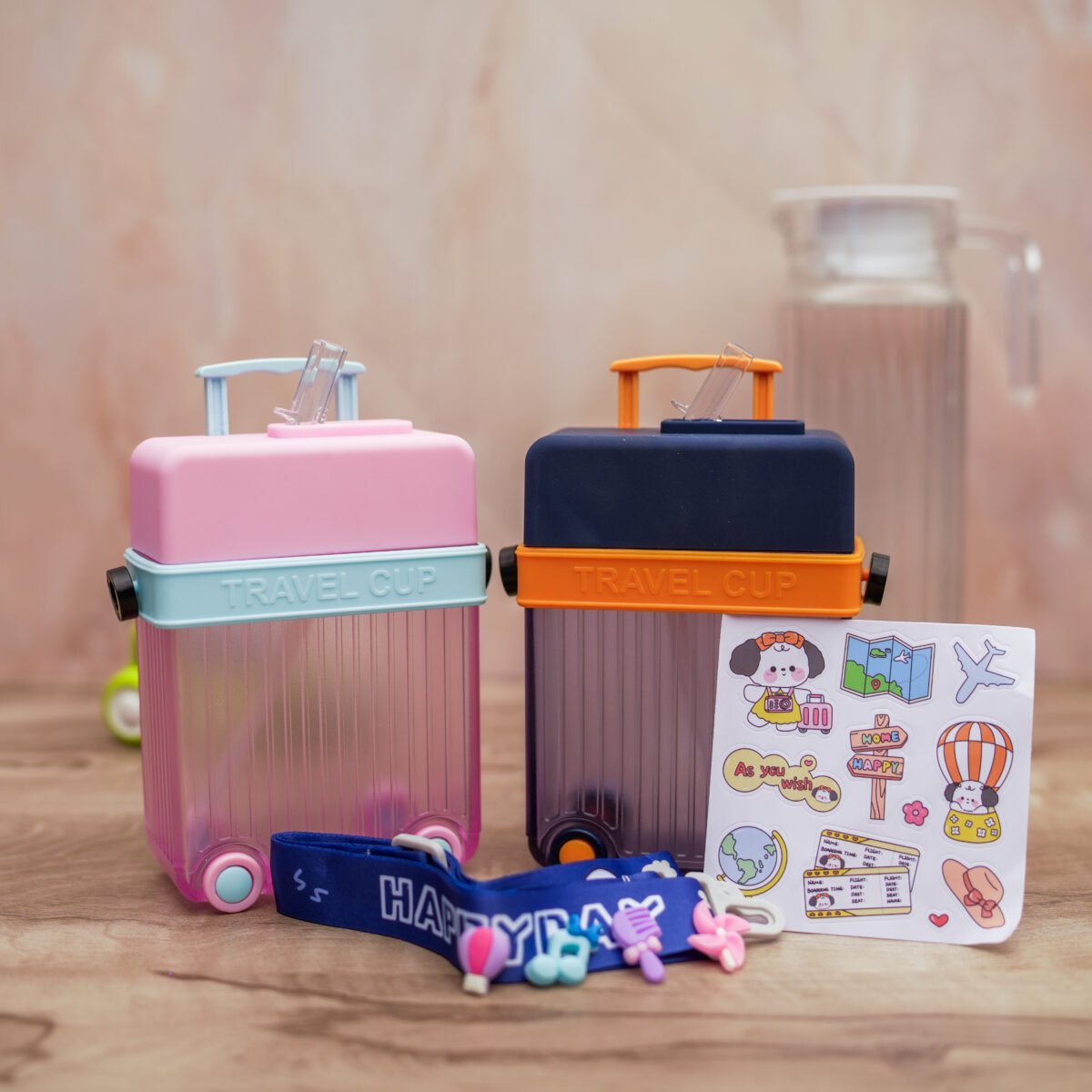 Travel Water Bottle, Durable, Lightweight, Leak-Proof & Compact Design Water Bottle, Water Bottle for Boys & Girls - Image 1