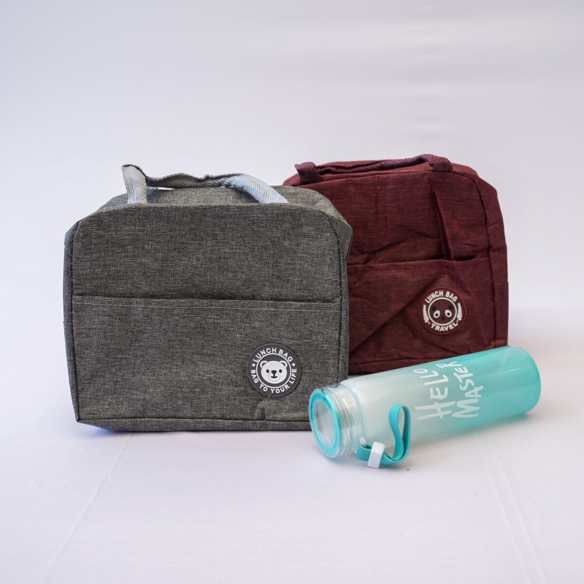 Travel Lunch Tiffin Storage Canvas Bag Leakproof Hot Cold for Men Women Unisex Kids, Office, College, Picnic & School | Lunch Boxes Bag (Maroon) - Image 1
