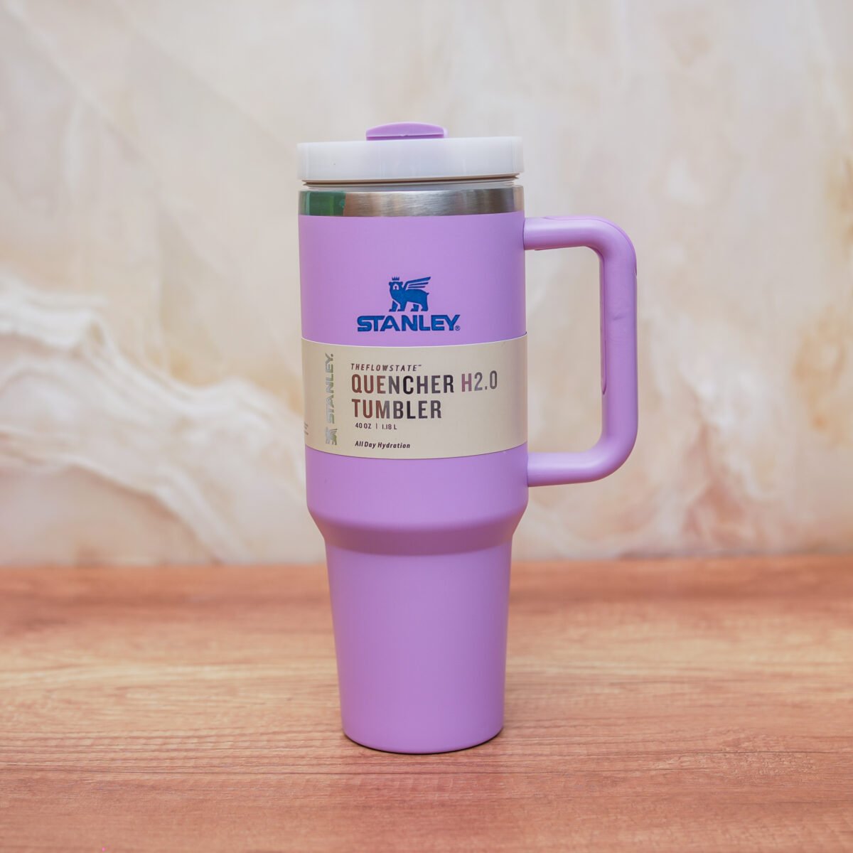 Lilac Stanley tumbler - The Quencher H2.O FlowState™ Tumbler - Image 1