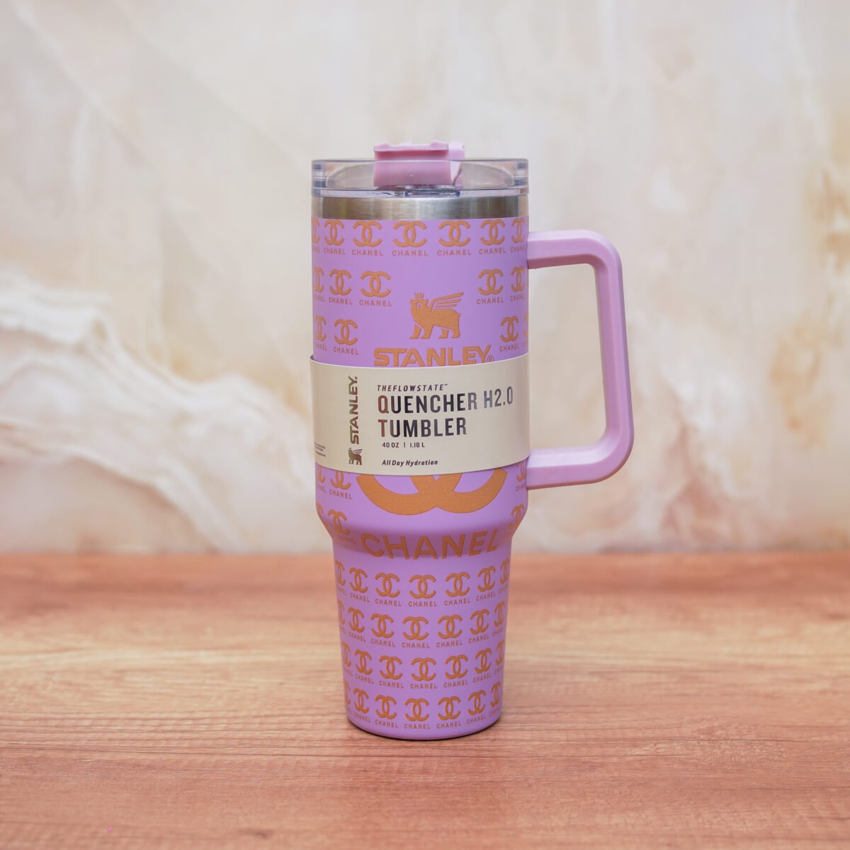 Chanel x Lilac Stanley tumbler - The Quencher H2.O FlowState™ Tumbler - Image 1